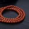 火焰纹南红米珠项链-红掌柜