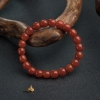 柿子红南红桶珠手串-红掌柜