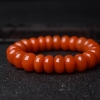 天然南红算盘珠单圈手串-红掌柜