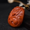 四川南红龙马精神吊坠-红掌柜