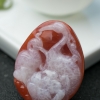 保山天然红白料南红吊坠-红掌柜