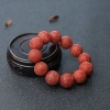 柿子红南红回纹珠手串-红掌柜