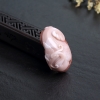 天然红白料南红仙鹤吊坠-红掌柜