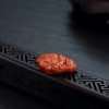 川料天然柿子红南红戒面-红掌柜