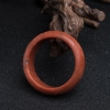 川料柿子红南红仿古龙平安镯-红掌柜