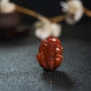 四川天然柿子红南红貔貅吊坠-红掌柜