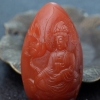 柿子红天然南红普贤菩萨吊坠-红掌柜