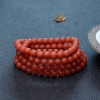 柿子红保山南红桶珠108佛珠-红掌柜