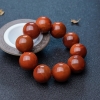 天然保山南红单圈手串-红掌柜