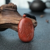 天然南红仿古龙吊坠-红掌柜
