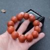 19mm天然保山柿子红南红单圈手串-红掌柜