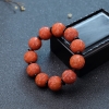 柿子红南红回纹珠单圈手串-红掌柜