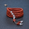天然南红桶珠108佛珠-红掌柜