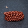 8.3mm柿子红南红佛珠-红掌柜