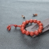 柿子红南红雕花圆珠单圈手串-红掌柜
