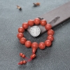 南红雕花圆珠手串-红掌柜