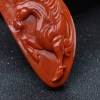 天然南红龙马精神吊坠-红掌柜