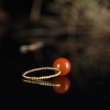 18K金镶南红戒指-红掌柜