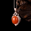 樱桃红南红吊坠-红掌柜