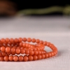 柿子红南红圆珠多圈手串-红掌柜
