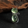 银镶俄罗斯天然葡萄石吊坠-红掌柜