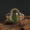 天然葡萄石戒指-红掌柜
