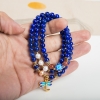 天然深蓝色青金石多圈手串-红掌柜