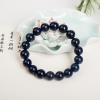 阿富汗紫蓝色青金石单圈手串-红掌柜