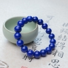 天然深蓝色青金石单圈手串-红掌柜