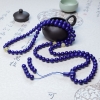 深蓝色青金石佛珠-红掌柜