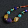 紫龙晶圆珠蜜蜡项链 - 红掌柜