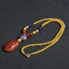川料天然南红形吊坠项链 - 红掌柜