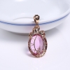 18K镶巴西粉色托帕石吊坠-红掌柜