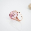天然粉色托帕石戒指-红掌柜