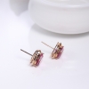 巴西托帕石耳钉-红掌柜