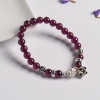 6.3mm紫色石榴石单圈手串-红掌柜