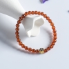巴西天然5.5mm橙色石榴石单圈手串 - 红掌柜