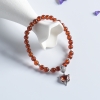 巴西天然5.5mm橙色石榴石单圈手串 - 红掌柜