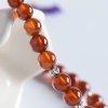 巴西橙色石榴石单圈手串 - 红掌柜