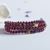 5.5mm紫色石榴石3圈手串 - 红掌柜