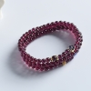 紫色石榴石3圈手串 - 红掌柜