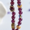 巴西5.5mm紫色石榴石3圈手串 - 红掌柜