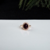 18K酒红色石榴石戒指-红掌柜
