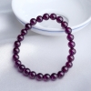 6.5mm巴西天然紫色石榴石手串-红掌柜