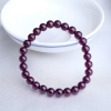 6mm巴西天然紫色石榴石手串-红掌柜