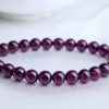 天然紫色石榴石手串-红掌柜
