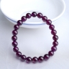 7mm巴西天然紫色石榴石手串-红掌柜