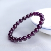 巴西天然紫色石榴石手串-红掌柜