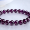 天然紫色石榴石手串-红掌柜