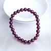 6.5mm巴西天然紫色石榴石手串-红掌柜